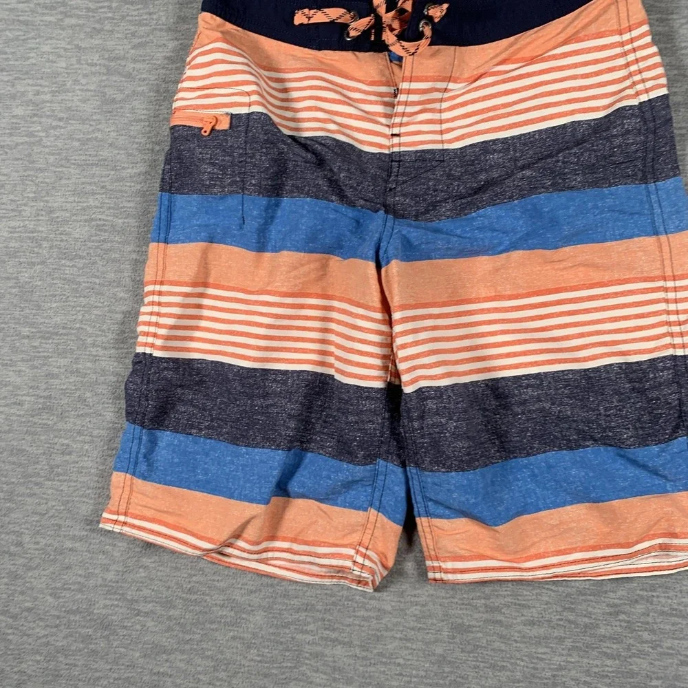 Patagonia Board Shorts Boys 12 Multicolor‎ Striped Recycled Nylon Swim Trunks